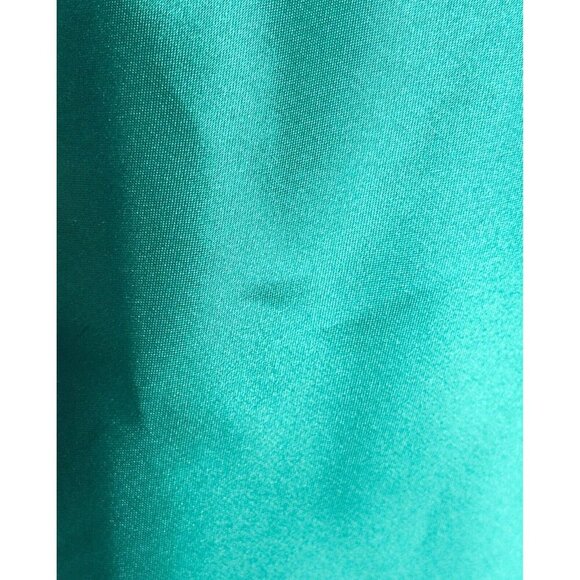 Women's - Jessica McClintock for Gunne Sax Green Satin Formal Gown, Size 7/8 - Picture 14 of 16